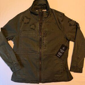 Billy T’s Awesome Butterfly Embroidered Zip Jacket – Size XS - 0164